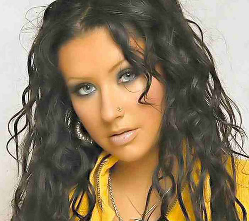 Christina with dark hair